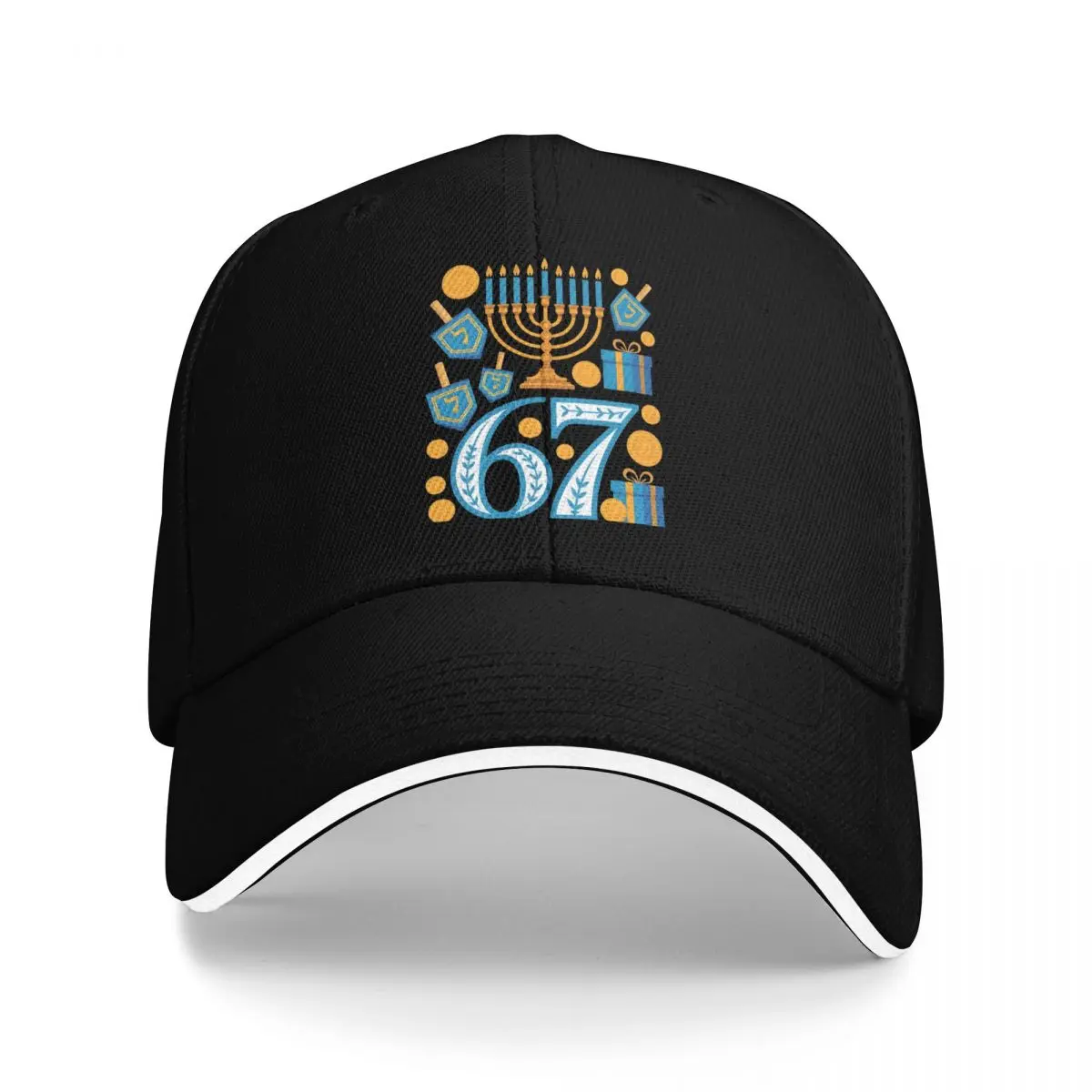 Baseball Caps Funny Six Seven 67 Meme Sarcastic Hanukkah Chanukah Vintage Casquette Men Women Outdoor Spring Hats