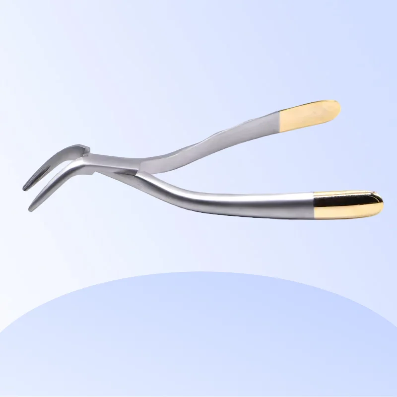 Kit Dental Pliers Residual Root Tweezers Tooth Extraction Forceps Curved Maxillary Mandibular Teeth Universal Dentist Tools