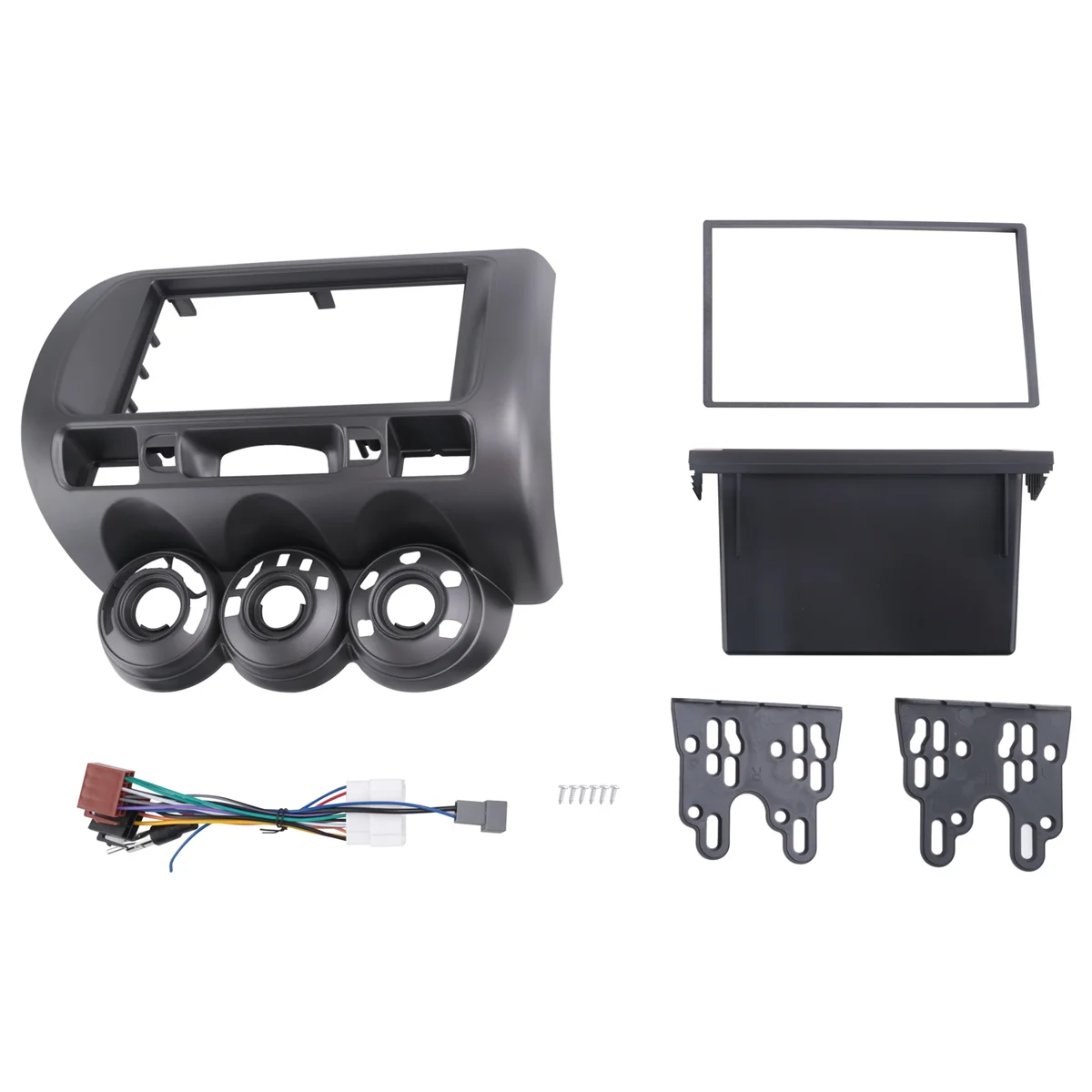 Radio samochodowe Fascia dla Honda Fit Jazz City LHD One Din Dvd Stereo Cd Panel Mount Installation Trim Kit Frame Bezel