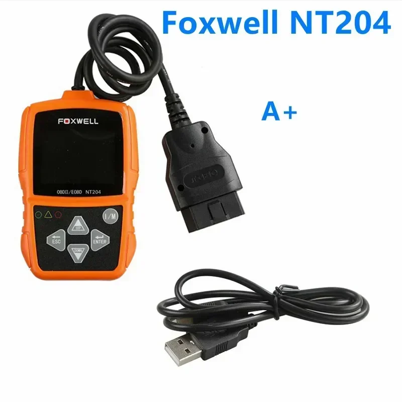 A+ FOXWELL NT204 OBD2 CAN Diagnostic Tool Fault Code Reader Multi-languages Available Best quality