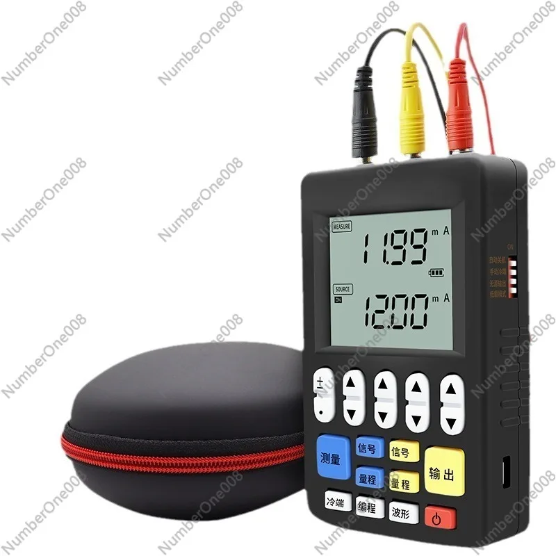 Portable 4-20mA Signal Generator Calibrator with 0-10V Output,RTD Thermocouple Simulator for Process Instrument Calibration0.05%