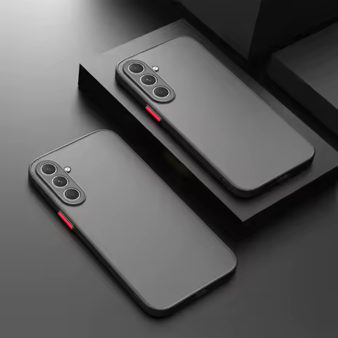 Matte Case For Samsung Galaxy A15 A25 A35 A55 S22 S23 S24 Plus S 24 FE Ultra Funda Coque Translucent Hard PC Protective Cover