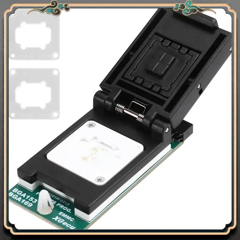 ASMA-For T76 Programmer Adapter Burning Socket EMMC BGA153/BGA169 V2.0 Dual-Head Probe Holder