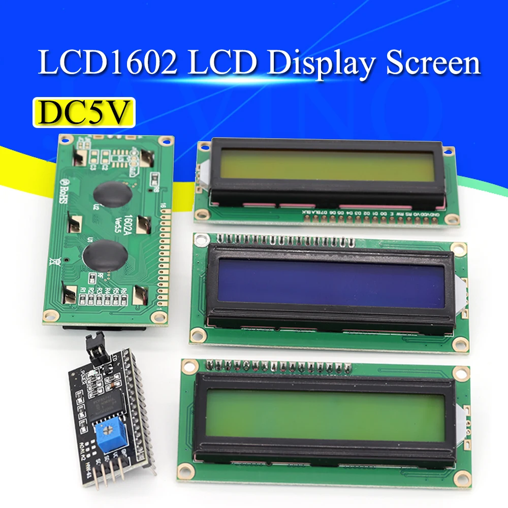 LCD1602 LCD module Blue screen IIC/I2C 1602 for arduino 1602 LCD  mega2560 Green screen