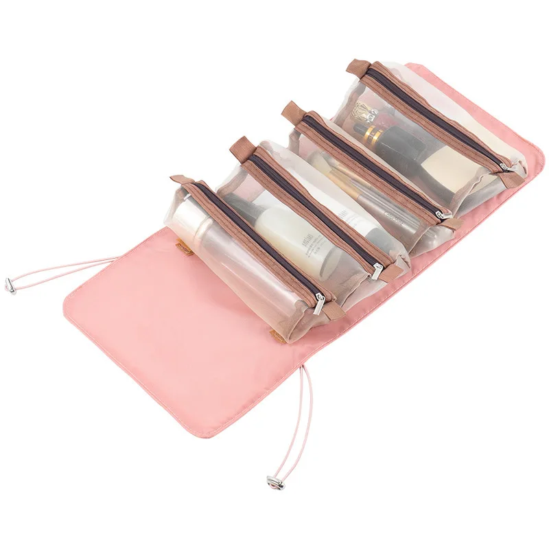 

New Hot-selling Split Four-in-one Women’s Cosmetic Bag Multi-functional Folding Portable Travel Classification Storage Bag
