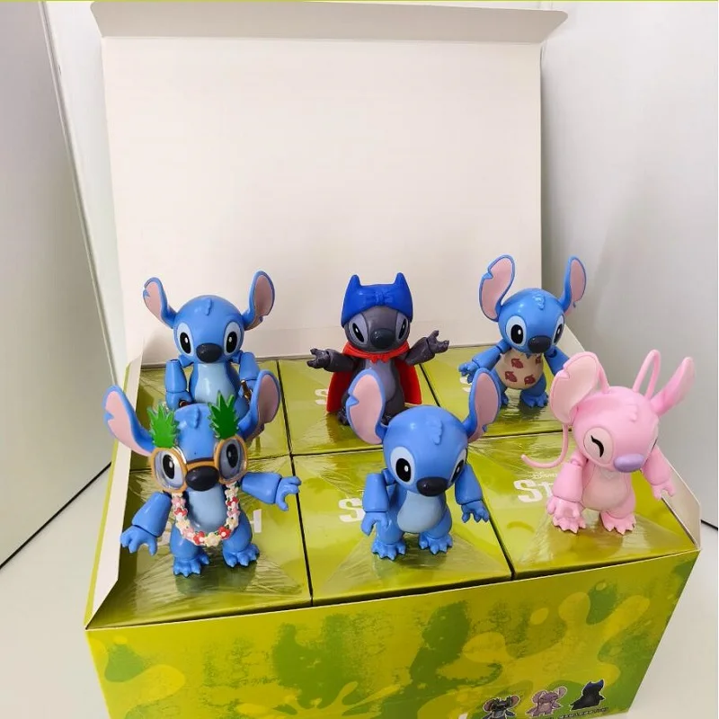 ฟิกเกอร์อนิเมะดิสนีย์ สติทช์ แองเจิล ของสะสม โมเดลเซอร์ไพรส์ บลายด์บ็อกซ์ ของเล่นประกอบเอง ของตกแต่งโต๊ะทำงาน ของขวัญวันเกิด