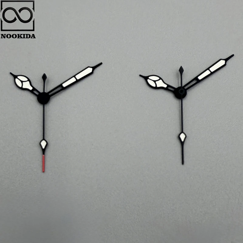 NOOKIDA белые светящиеся/зеленые светящиеся стрелки часов аксессуары для часов NH35/NH36/4R/7S механизм NH35 стрелки серебро черное золото