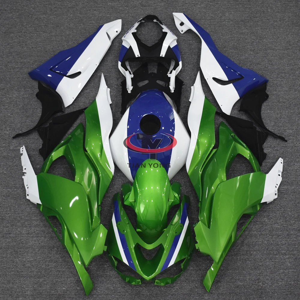 Cowling Green white blue latte art Add plastic fuel tank Motorcycle Full Fairing Kit For Kawasaki ZX6R 2024-2025 636 Bodywork