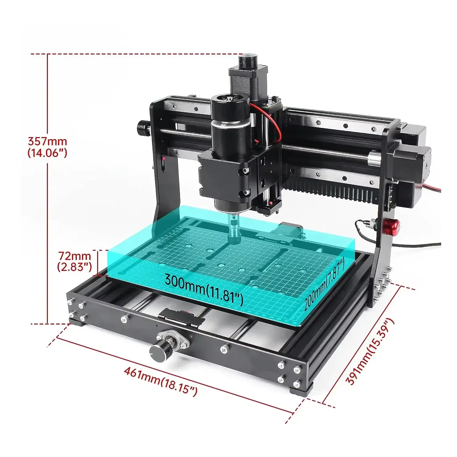 CNC Machine 3020 Plus Laser Engraver Metal Engraving 500W Spindle GRBL Control DIY Milling Machine Wood Router 20W 40W Laser