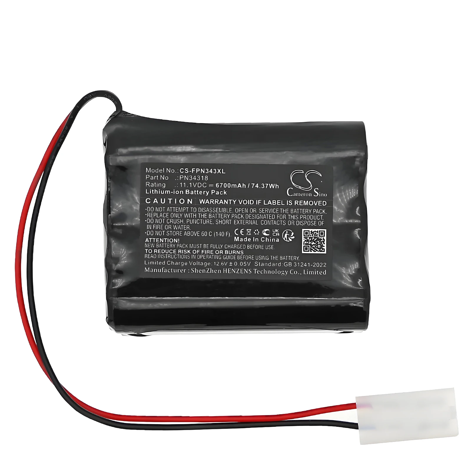 Cameron Sino Replacement Battery for Foxpro  banshee, cs24, cs24b, cs24c, hellfire, krakatoa,, Fits P/N LITH/CHG,PN34318