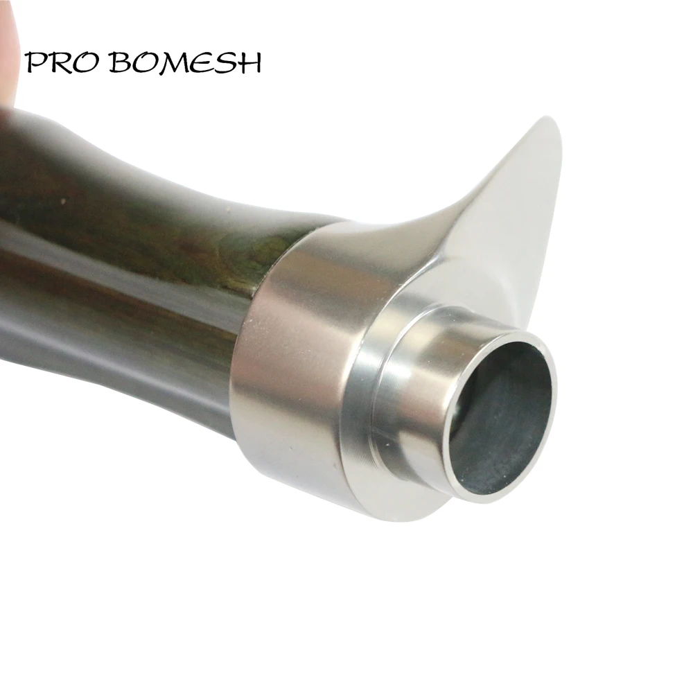 Pro Bomesh 1pcs 36g 38g Wood Reel Seat Short Long Metal Hood Spinning Reel Seat Casting Reel Seat DIY Rod Building Accessory