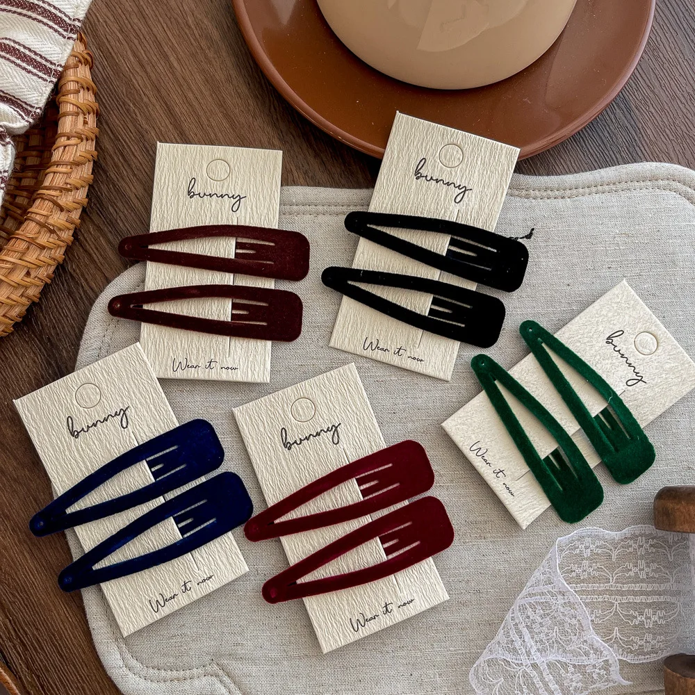 2 قطعة/الوحدة قطرة الماء BB كليب فتاة دبوس الشعر المشابك الانفجارات الجانب كليب موضة مشبك شعر Hairgrip إكسسوارات الشعر ماكياج أغطية الرأس