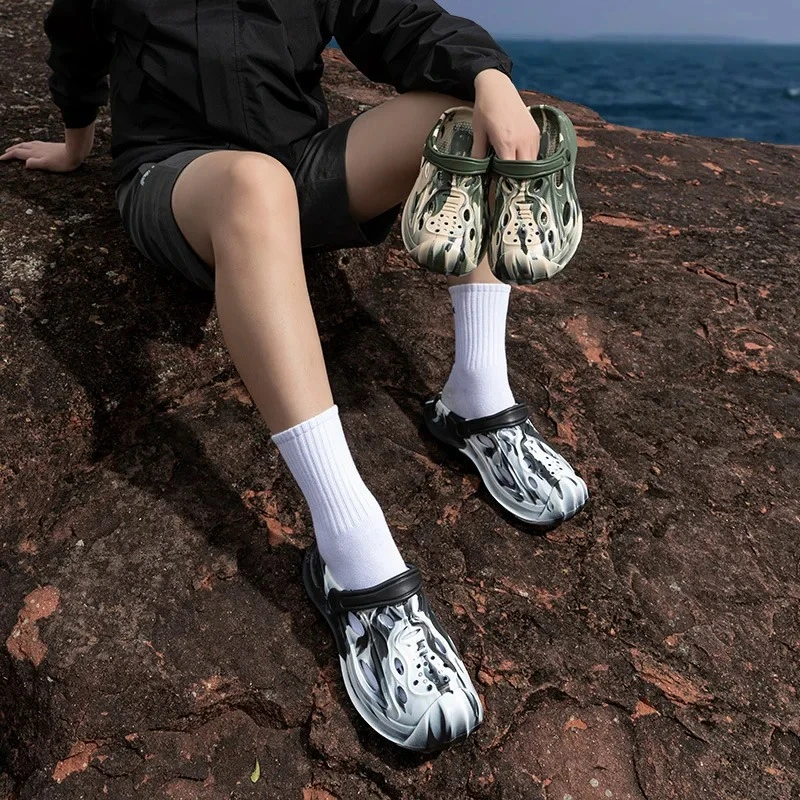 รองเท้าแตะผู้ชายลายพราง EVA ระ - Men Shoes On Cloud บทวิจารณ์และราคา