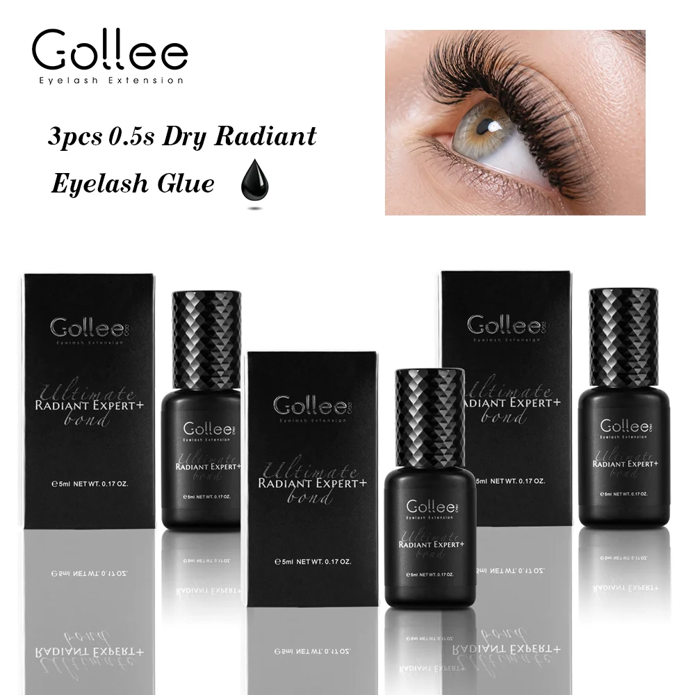 gollee-3pcs-05s-dry-lash-adhesive-radiant-expert-glue-eyelash-extensions-lasting-6-8-weeks-strong-waterproof-professional-tools
