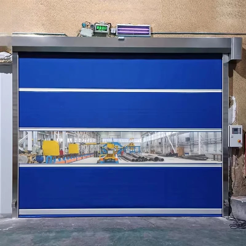 Electric PVC High Speed Rolling Shutter Door Automatic PVC Fast Rolling Shutter Door