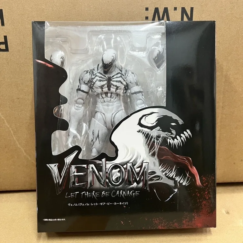 Figura de acción articulada de SHF Anti-Venom, modelo coleccionable de Venom Let There Be Carnage, regalo de Spider-Man para coleccionistas
