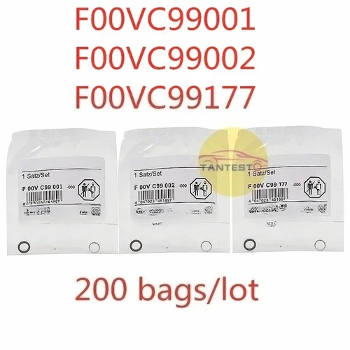 Envío Gratis, 200 bolsas para BOSCH F00VC99001 F00VC99002 F00VC99177, Kit de reparación de bola de válvula de anillo de arandela de sello de inyector Common Rail diésel