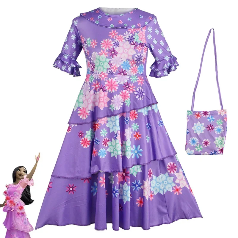 Vestido de princesa de Peppa Isabella para niños, ropa mágica de casa completa, cosplay para niños