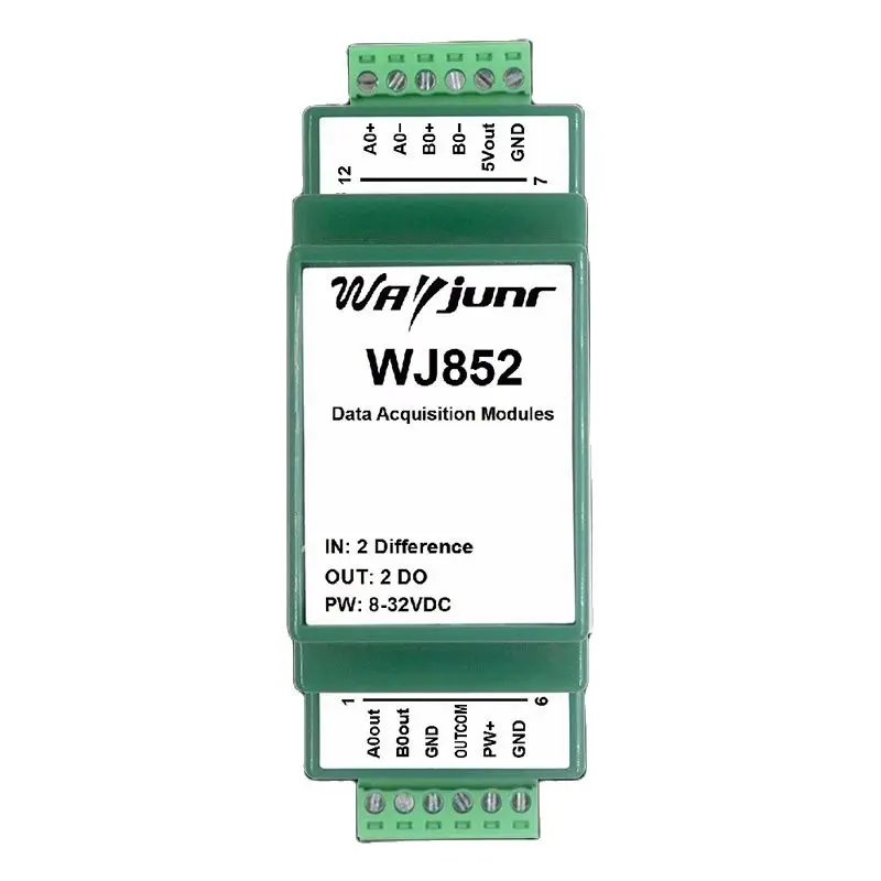 Differential signal to single-ended NPN or PNP differential encoder grating ruler PLC acquisition differential to 0-24V levels