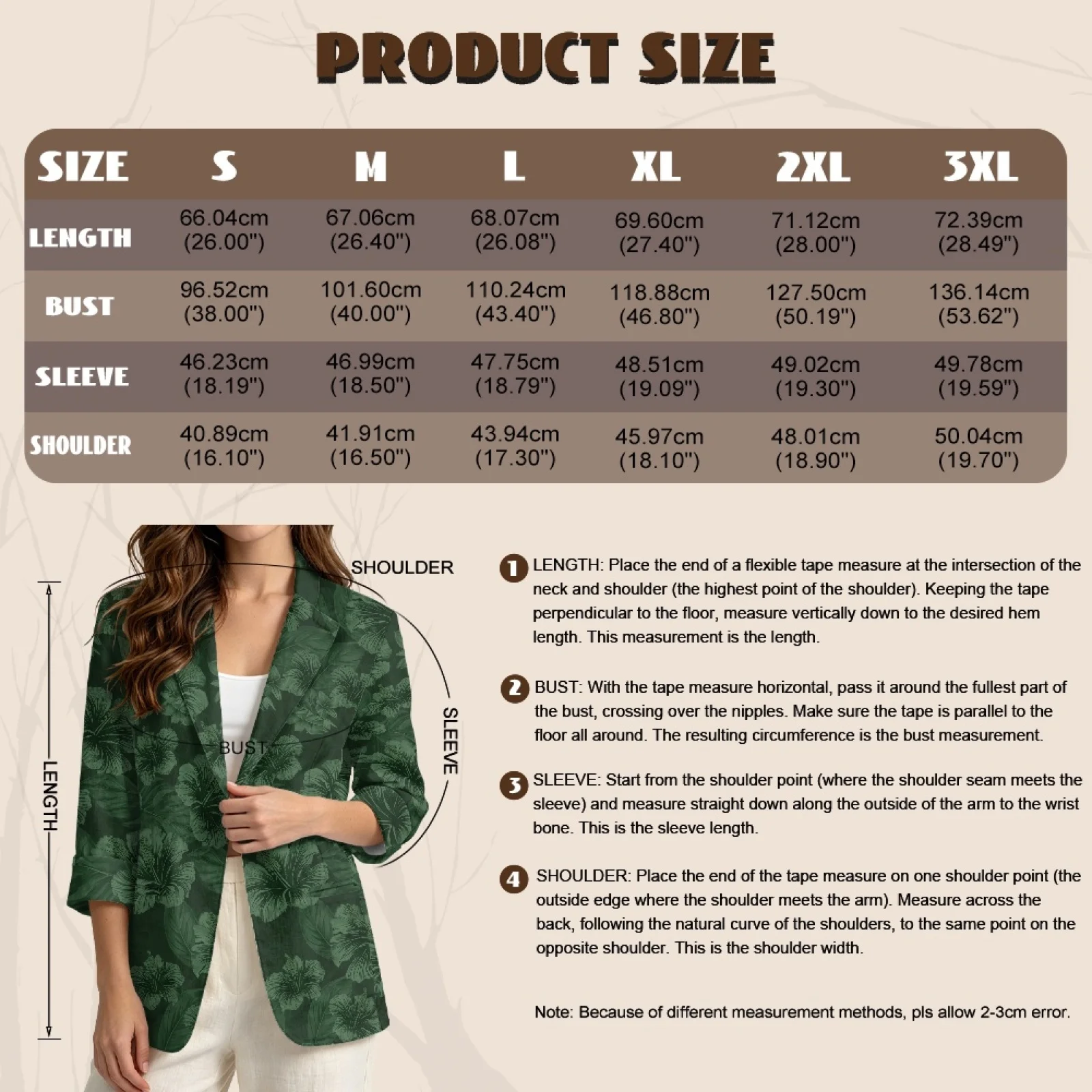 PENSTROLL Green Floral Linen Style Cardigan Jackets Open Front Cardigan for Women with Pockets Beach Cardigan view 6