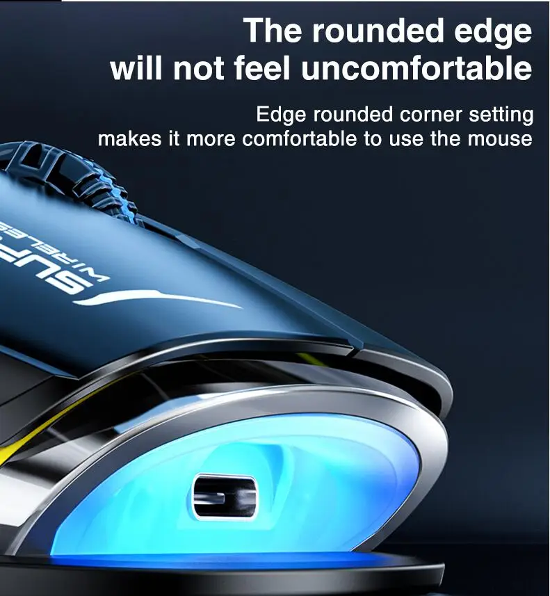 Imagem -05 - Aula H530 Mais Novo Mouse sem Fio de Quatro Modos Descomprimir Carregamento Giroscópio Mouse Rotativo Esports Gaming Rgb Mouse