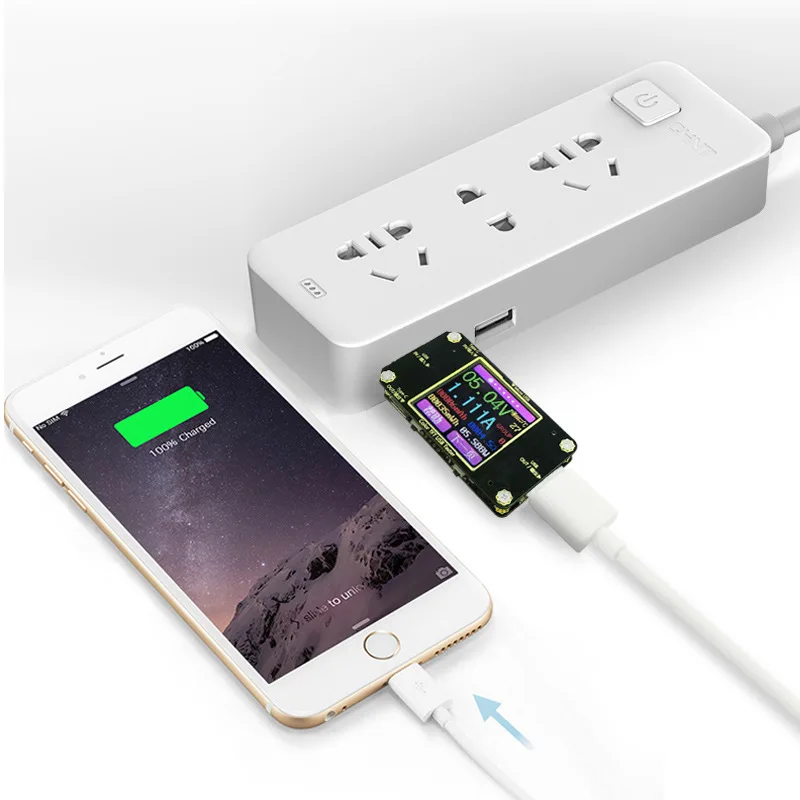 

Измеритель напряжения и тока A3 USB Type-C, тестовый прибор с цветным экраном, PD, быстрая зарядка, измеритель мощности