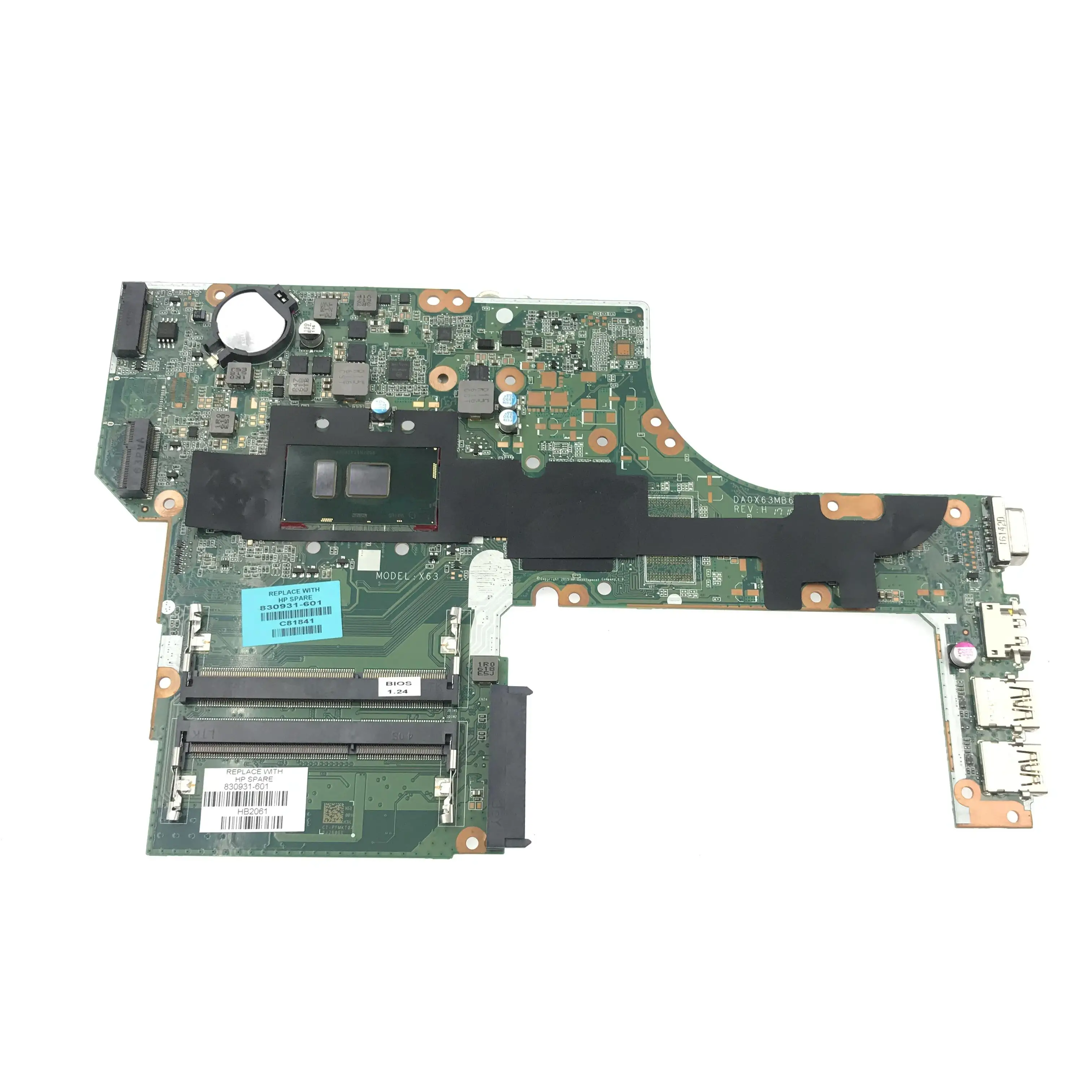 DA0X63MB6H1 for HP ProBook 450 G3 470 G3 Laptop Motherboard with i3 i5 i7-6th Gen CPU DDR3 830930-601 837802-601 830931-601 Test