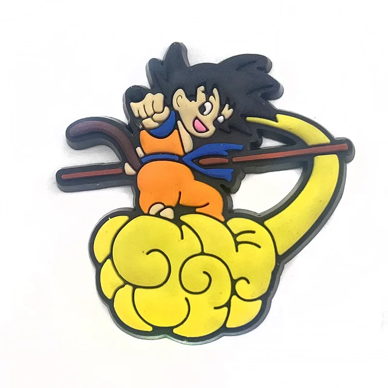 ドラゴンボールシューズのチャーム,花,キュート,漫画,面白い,アクセサリー,クローゼットの装飾,バックル,ユニセックスのギフト,22ピース/セット