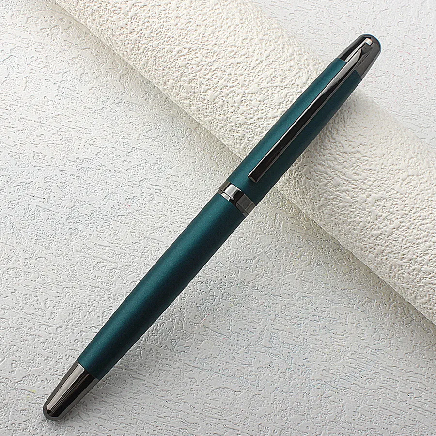 Business 5133 Fountain Pen 0.35MM Nib Metal Matte Black Writing Ink Pen with Converter for Students Gifts