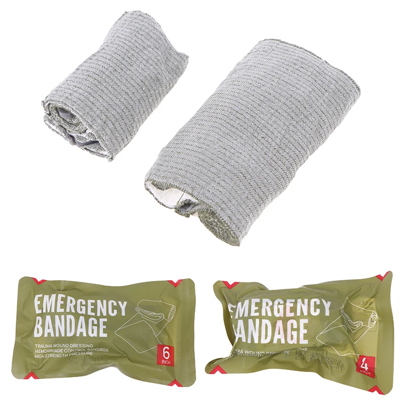 

1PC Combat Isreali Abdominal Bandage 4/6 Inches Emergency Bandage Rescue Compression Wound Tactical Trauma Dressing