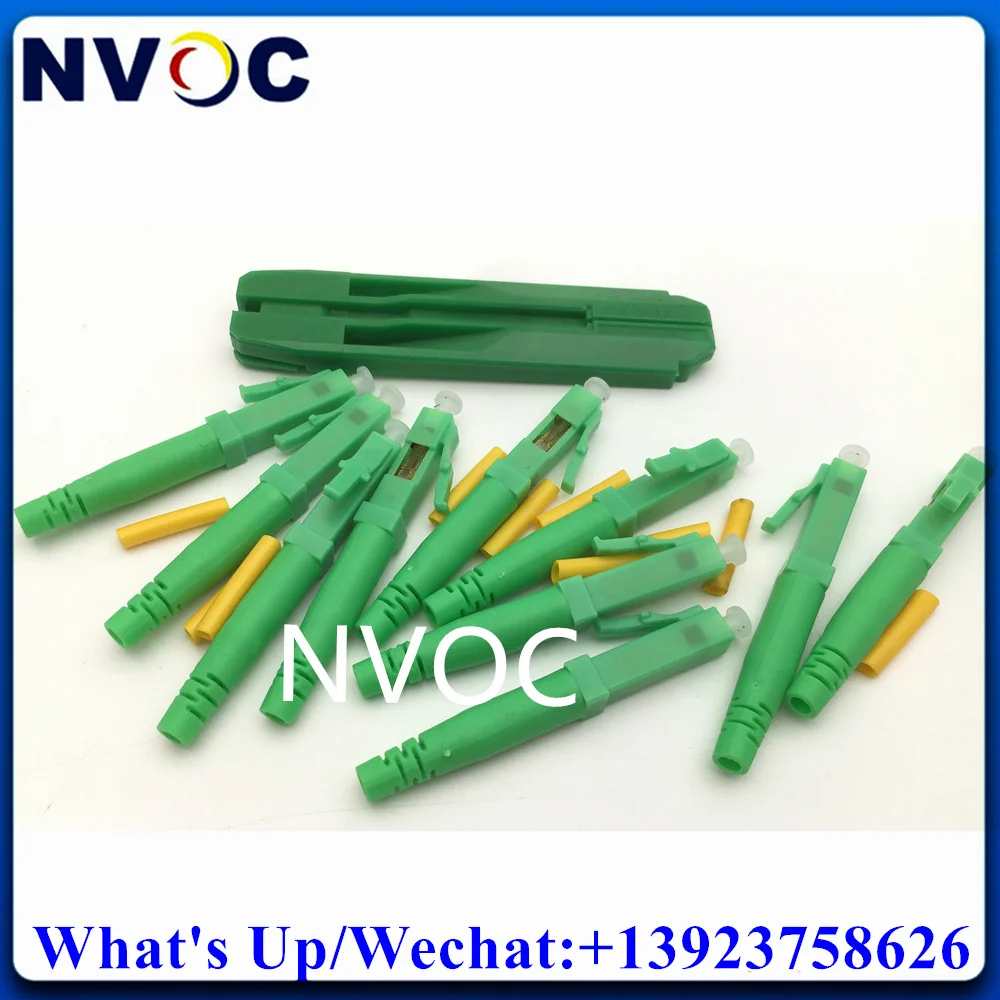 

50Pcs LCUPC LCAPC Pre-embedded Universal Type with Pusher Quick Assembly SM Fiber Optic Fast Connector For 0.9mm Cable