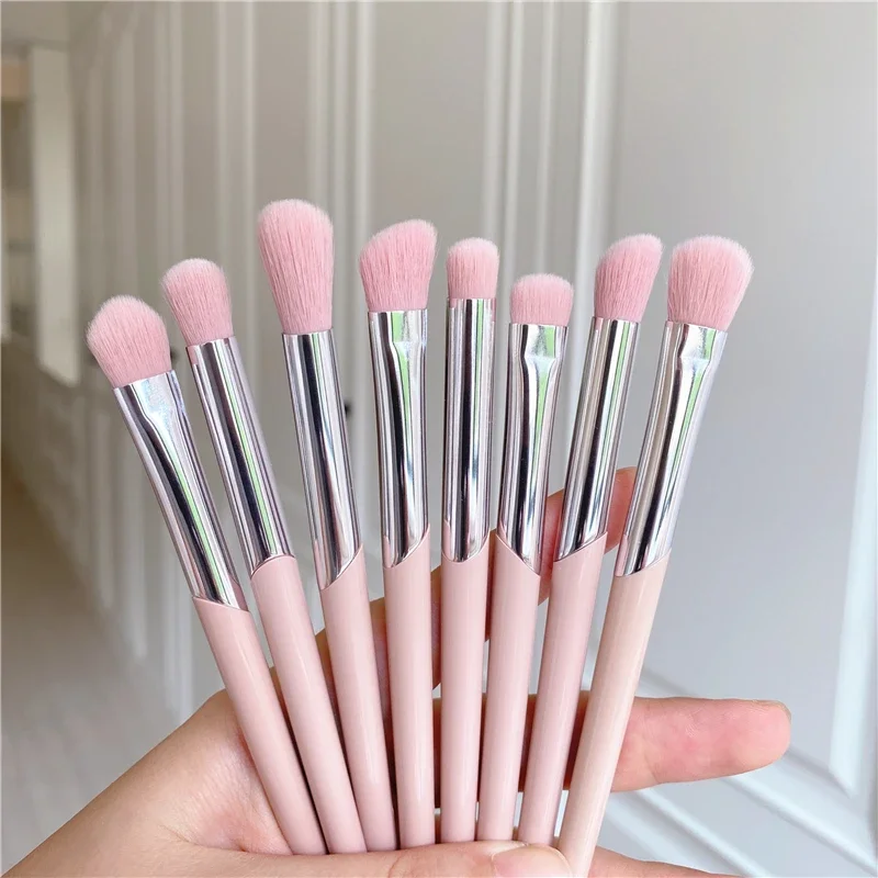 Fashion Beauty Pędzle kosmetyczne Nude Pink FB Powder Blusher Highlighter Brush Eyeshadow Blending Nose Eyebrow Lip Makeup Brushes