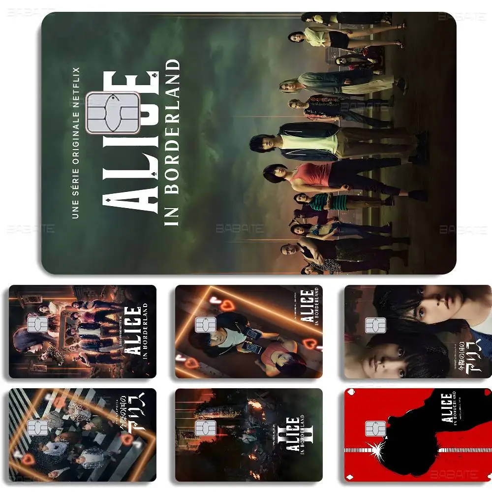 تلفزيون ساخن أليس في بوردرلاند أنيمي تنفق أو حفظ شل على إيقاف رقيقة جدا لا تتلاشى ملصق غطاء الجلد فيلم لبطاقة الائتمان الخصم #5