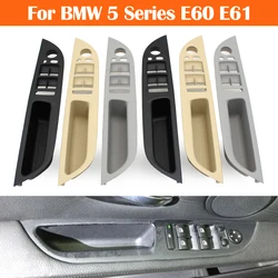 LHD RHD Car Interior Door Handle Armrest Panel Pull Trim Cover Replacement For BMW 5 Series E60 E61 2006-2010 51416983703