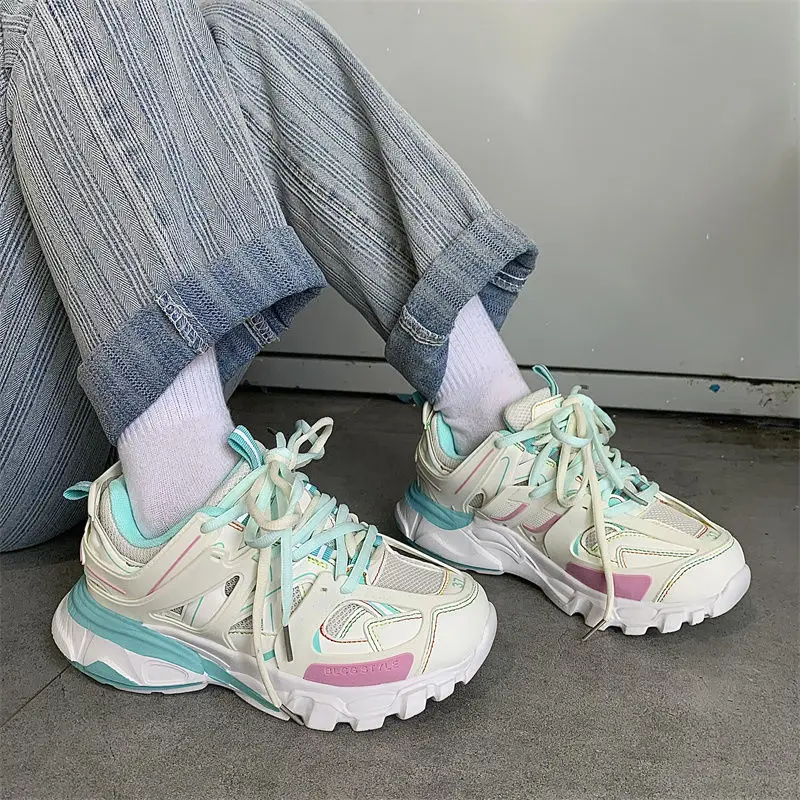 أحذية ركض مبركن للنساء ، أحذية رياضية ، أحذية رياضية مكتنزة ، موضة نسائية ، تصميم جديد ، ماركة ، 2023