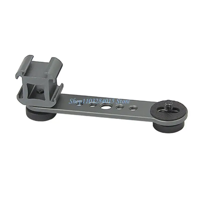 R6FF Aluminum Camera Triple Cold Shoe Bracket Suitable for LED Lights Microphones