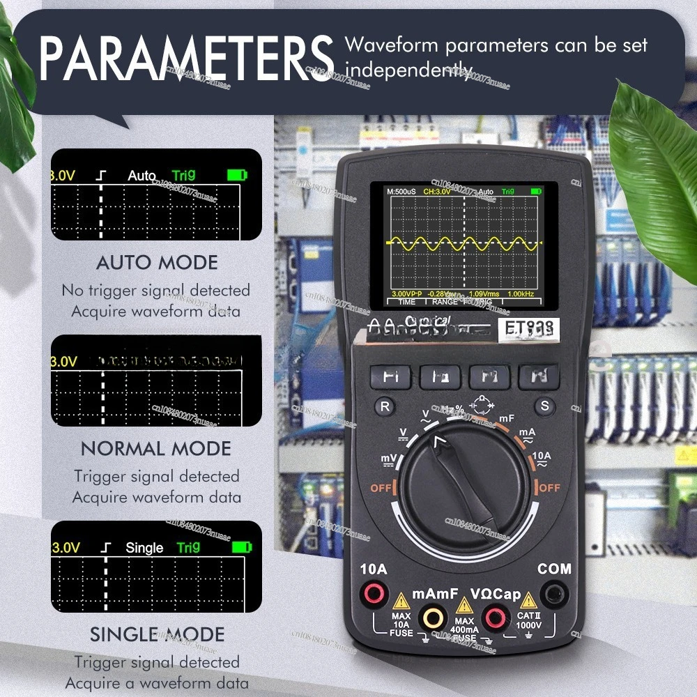 Export Handheld Oscilloscope ET-828 Portable Multifunctional Multimeter 2-in-1 Independent Station Oscilloscope