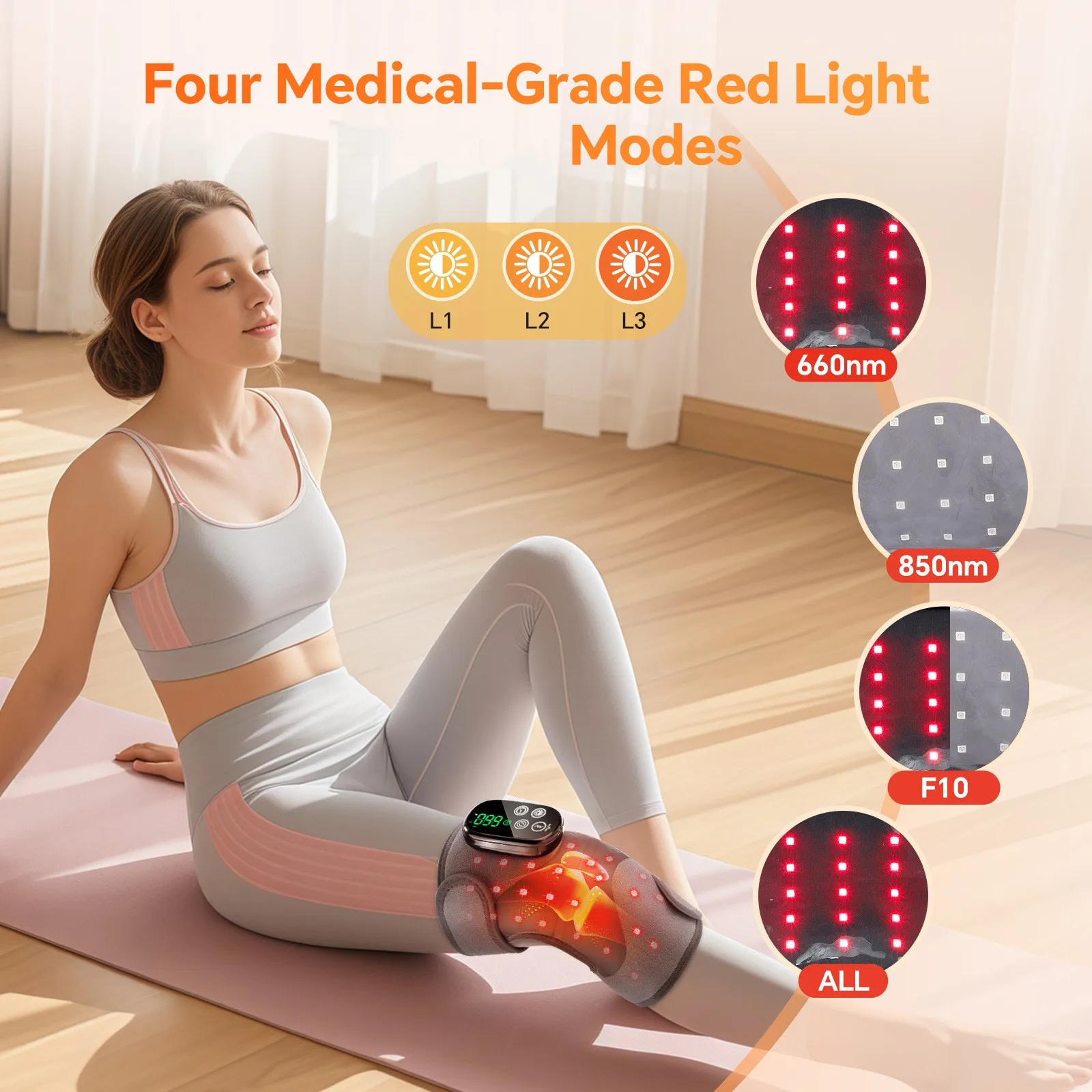 

Electric Joint Elbow and Shoulder Wrap Infrared Light Heating Knee Massager