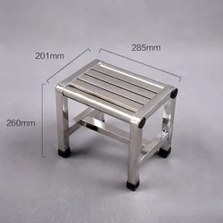 Stainless Steel Thickened Stool Vegetable Picking Tabouret Waterproof Stainless Steel Low Stools Bathroom Bench Household