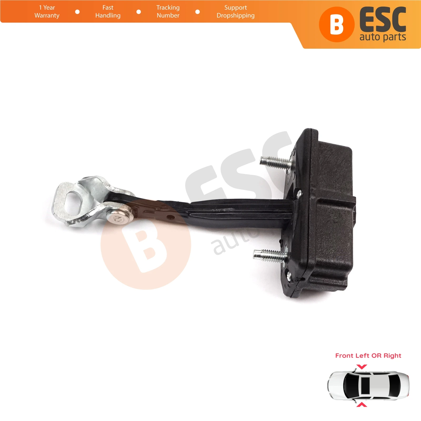 EDP1296 Front Left or Right Door Catch Hinge Brake Stop Check Strap Limiter for Fiat Panda MK4 312 319 519 2011-On 52022102