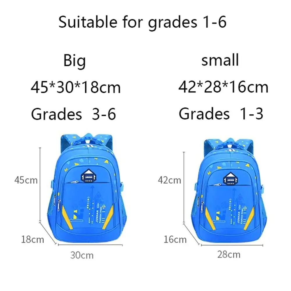 1Pcs Geometry Pattern Primary Schoolbag Waterproof Mochila Book Kid Backpack Nylon Lightweight Children's Backpack