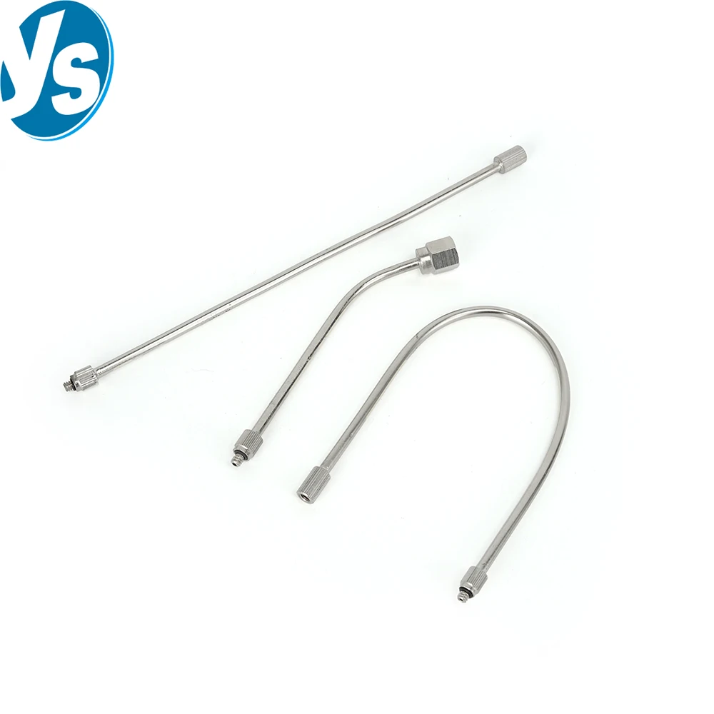 Stainless Steel Spray Extension Lance, Pressure Washer Wand Extension Rod, 3/16" Thread Nozzle Spray System Accessories