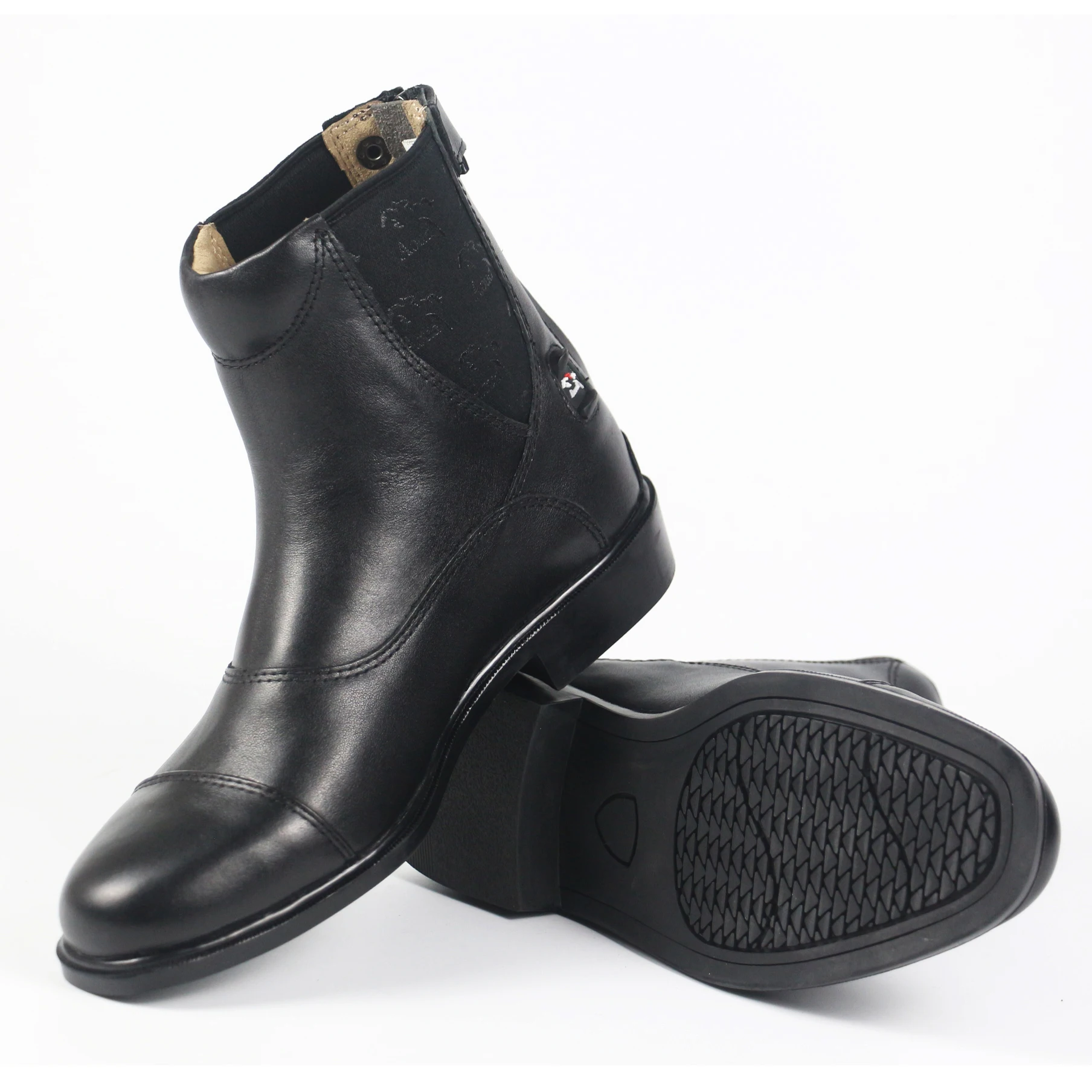 Aoud Saddley-botas equestres de couro para homens e mulheres, botas de equitação de alta qualidade, zíper traseiro