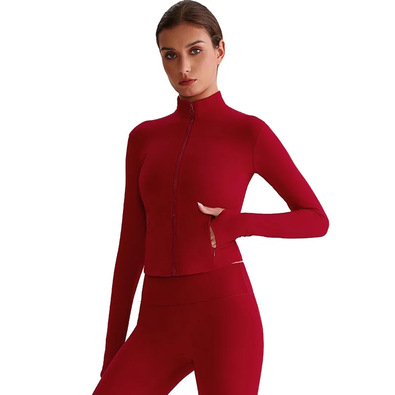 

Mermaid Curve Sports Quick-drying Sunscreen Yoga Suit Tight Jacket Running Fitness High Elastic Breathable Long Sleeve Top