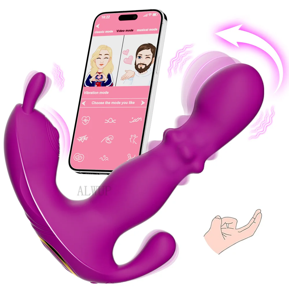 APP Control Thrusting Vibrator for Women Clitoris Stimulator Wearable Finger Wiggling G Spot Vibrator Vagina Massager Sex Toy