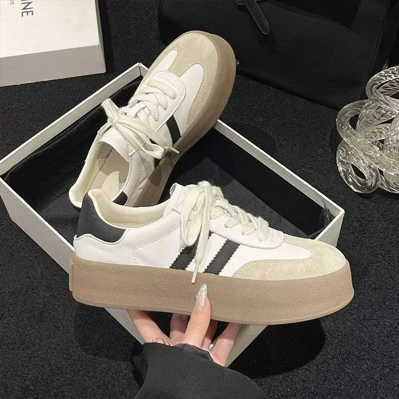 

New Design Fashion Casual Shoes Outdoor Lace Up Sneakers for Women Female Comfortable Versatile Sport Shoes Vulcanize Shoes