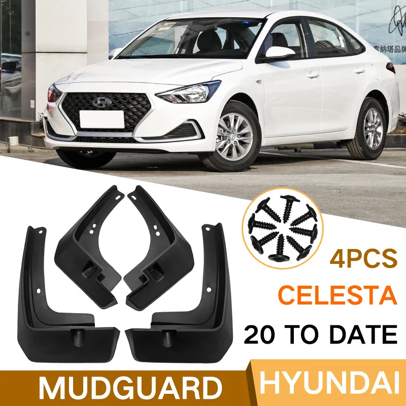 

For Hyundai Celesta 2020 black car mudguard Reduce dust Resist tire dirt car accessories tools