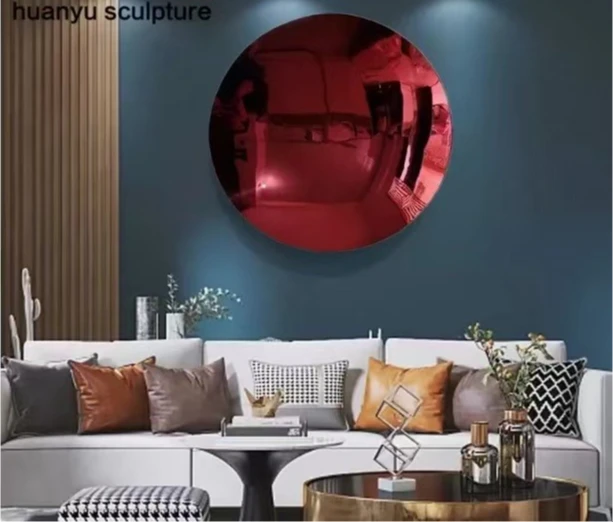 

Подвеска из нержавеющей стали, вогнуто-выпуклое зеркало, декоративная подвеска для входа