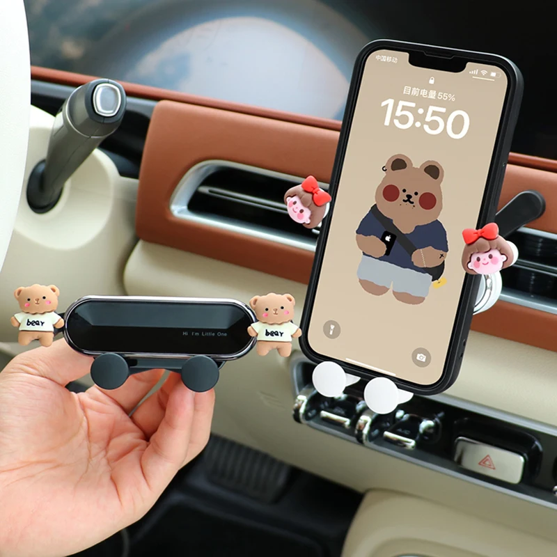 New Upgrade Auto Locking Universal Phone Holder with Hook Clip for Car Air For GWM ORA Funky Cat 2023 2024