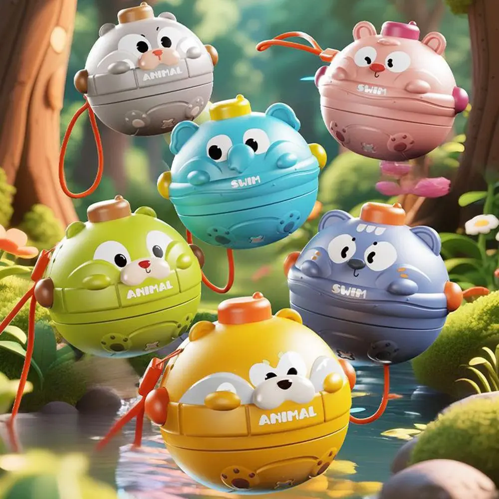 Simpatico cartone animato Animale domestico Pet Top Giroscopio Plastica Mano Occhio Coordinato Premendo Giocattolo Interazione genitore-unisex Giocattolo rotante multicolore